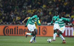 Yaya Toure and Emmanuel Eboue
